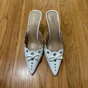 SCHUTZ Hilly Leather Mules